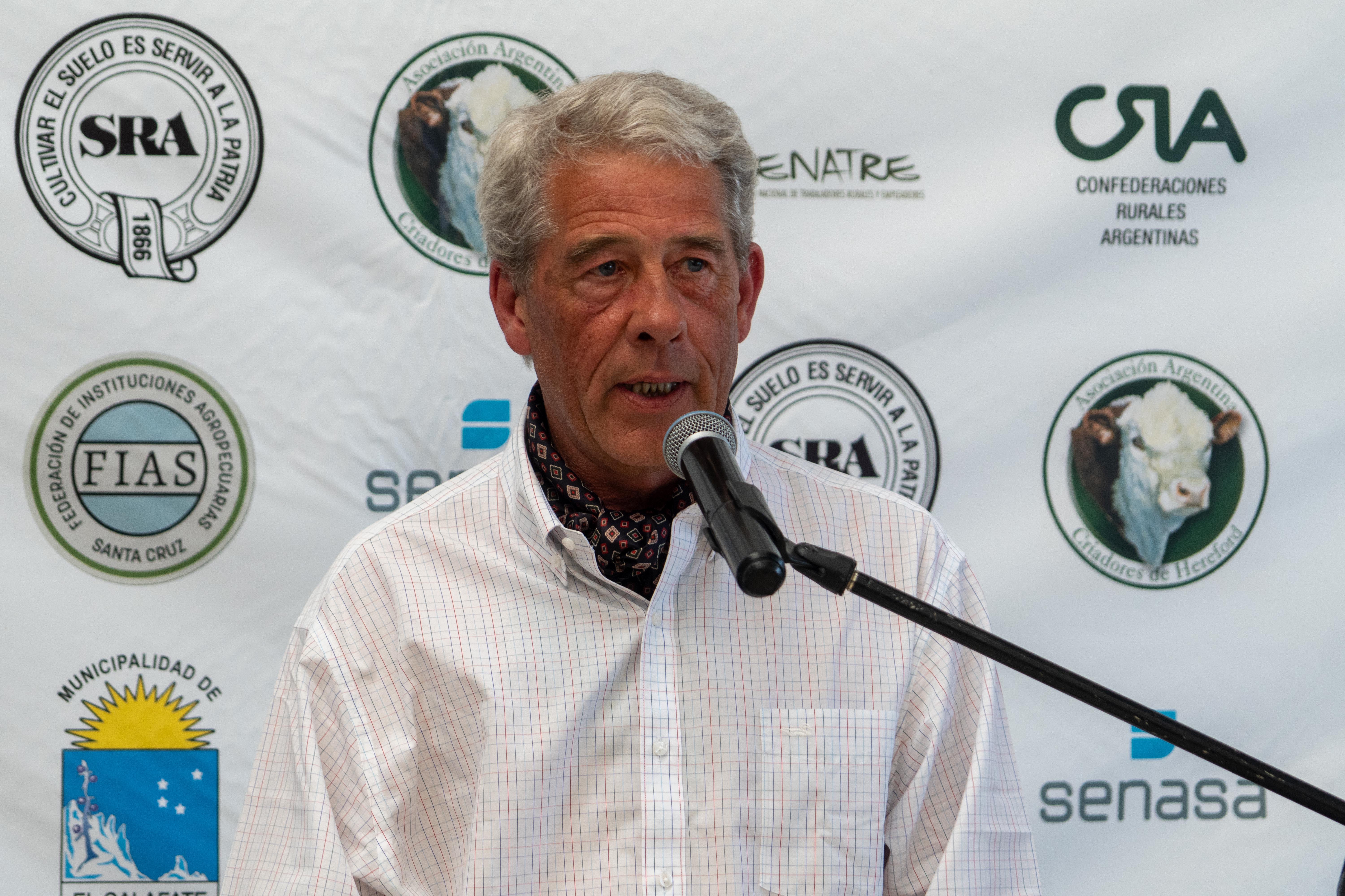  Enrique Jamieson, presidente de la Federación de Instituciones Agropecuarias Santa Cruz (FIAS). Foto: Leandro Franco/La Opinión Austral