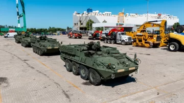 Llegaron a la Argentina los primeros blindados Stryker 8×8: fueron adquiridos en Estados Unidos para modernizar el Ejército Llegaron a la Argentina los primeros blindados Stryker 8×8: fueron adquiridos en Estados Unidos para modernizar el Ejército