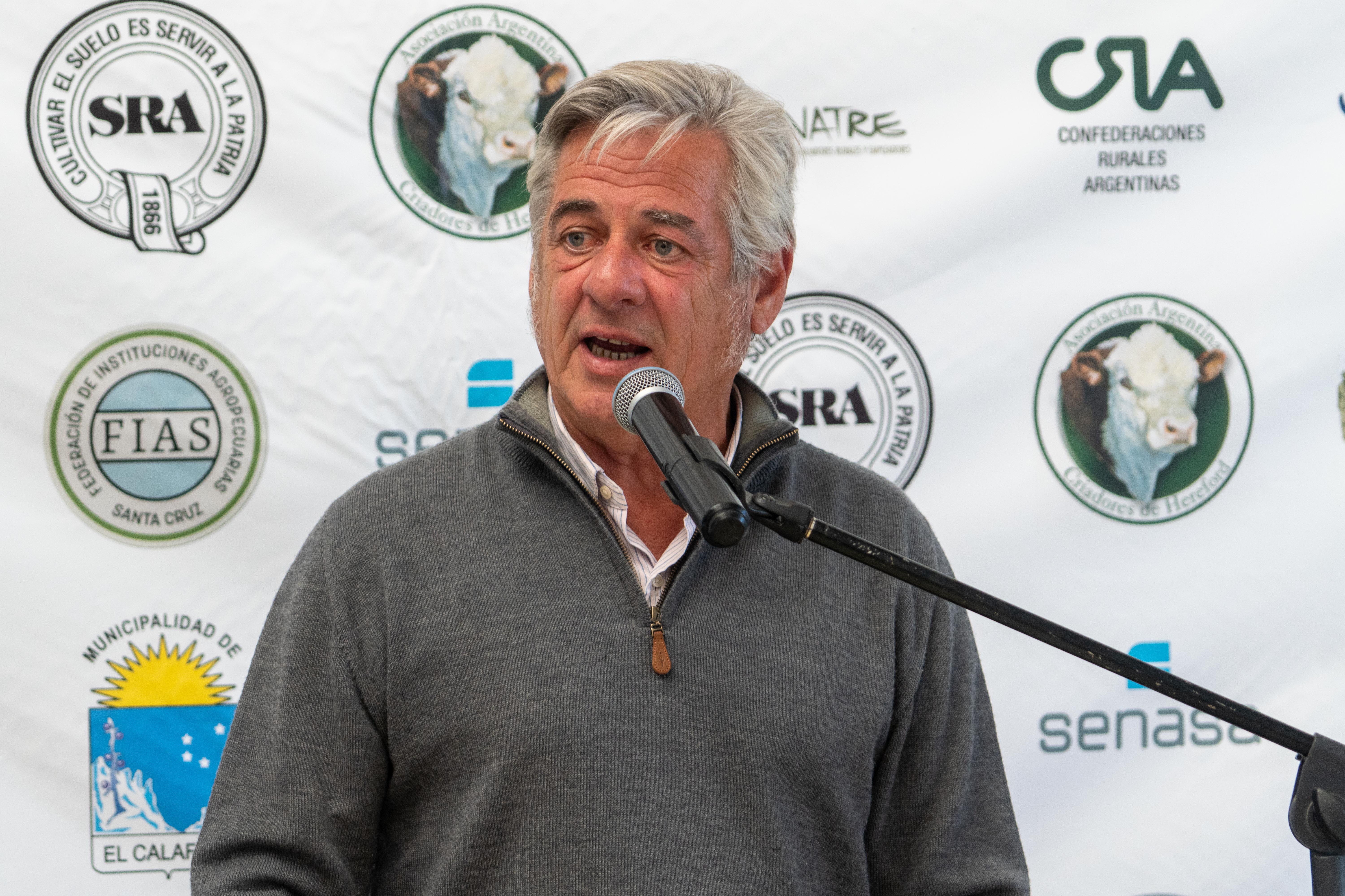  Nicolás Pino, presidente de la Sociedad Rural Argentina. Foto: Leandro Franco/La Opinión Austral