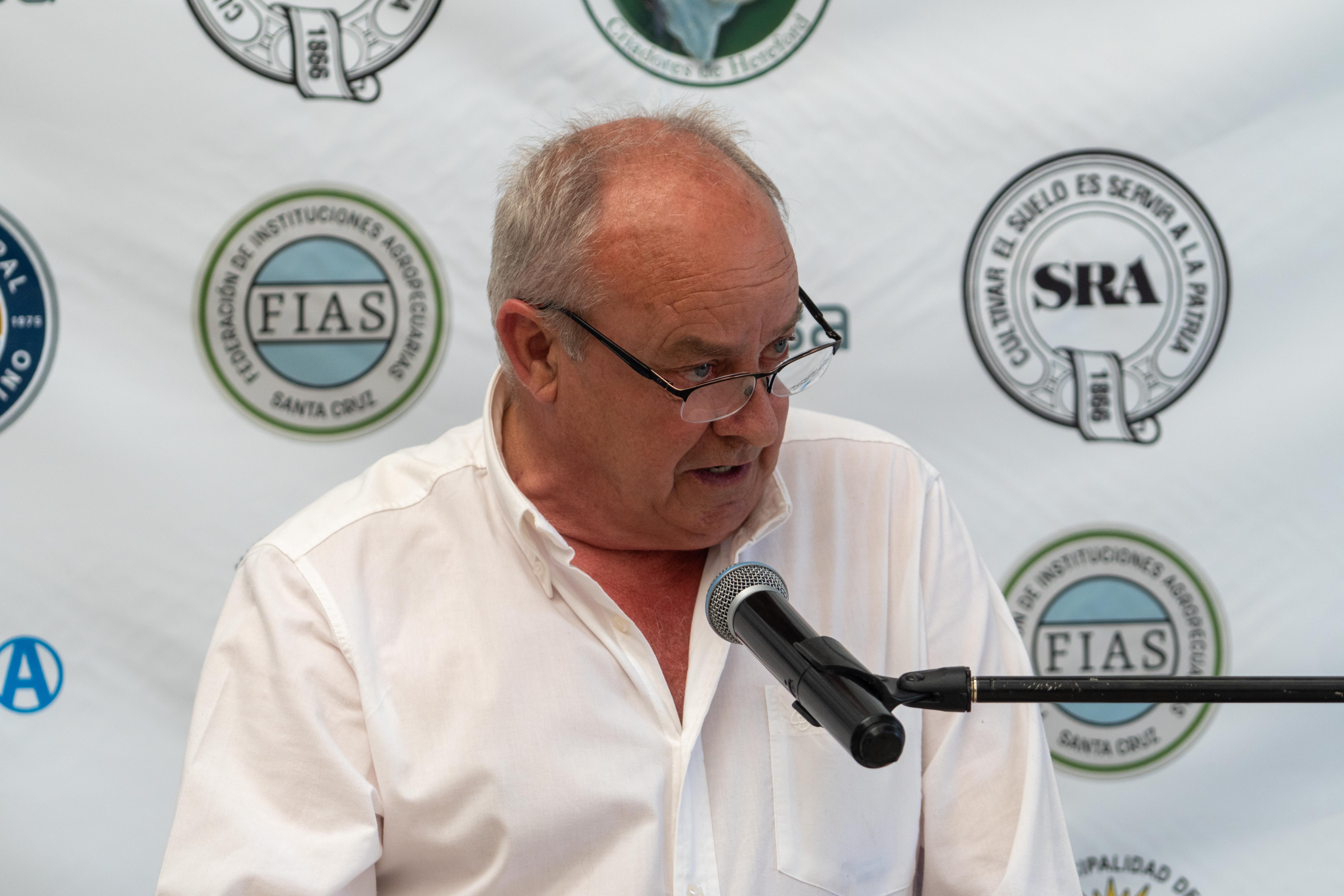  Roberto Watson, presidente de la Sociedad Rural Lago Argentino. Foto: Leandro Franco/La Opinión Austral