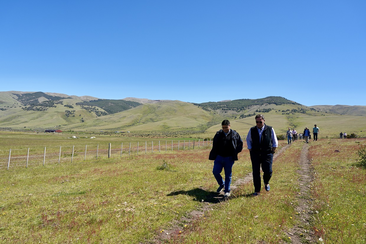  El gobernador recorriendo la Estancia Alice junto a Gustavo Sívori