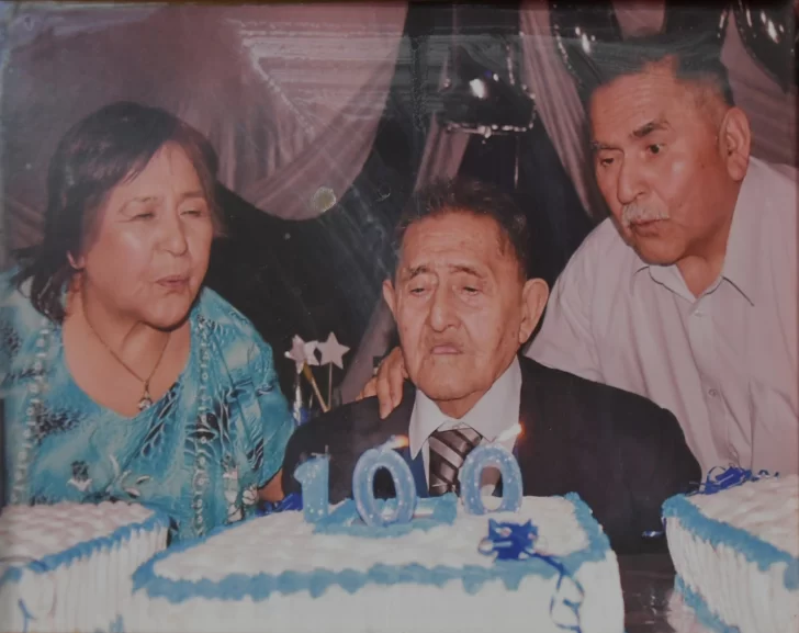  Ubaldo en la celebración de su centenario.