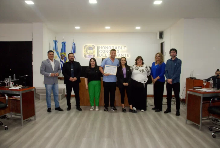  El kinesiólogo fue reconocido por el Concejo Deliberante de Río Gallegos.