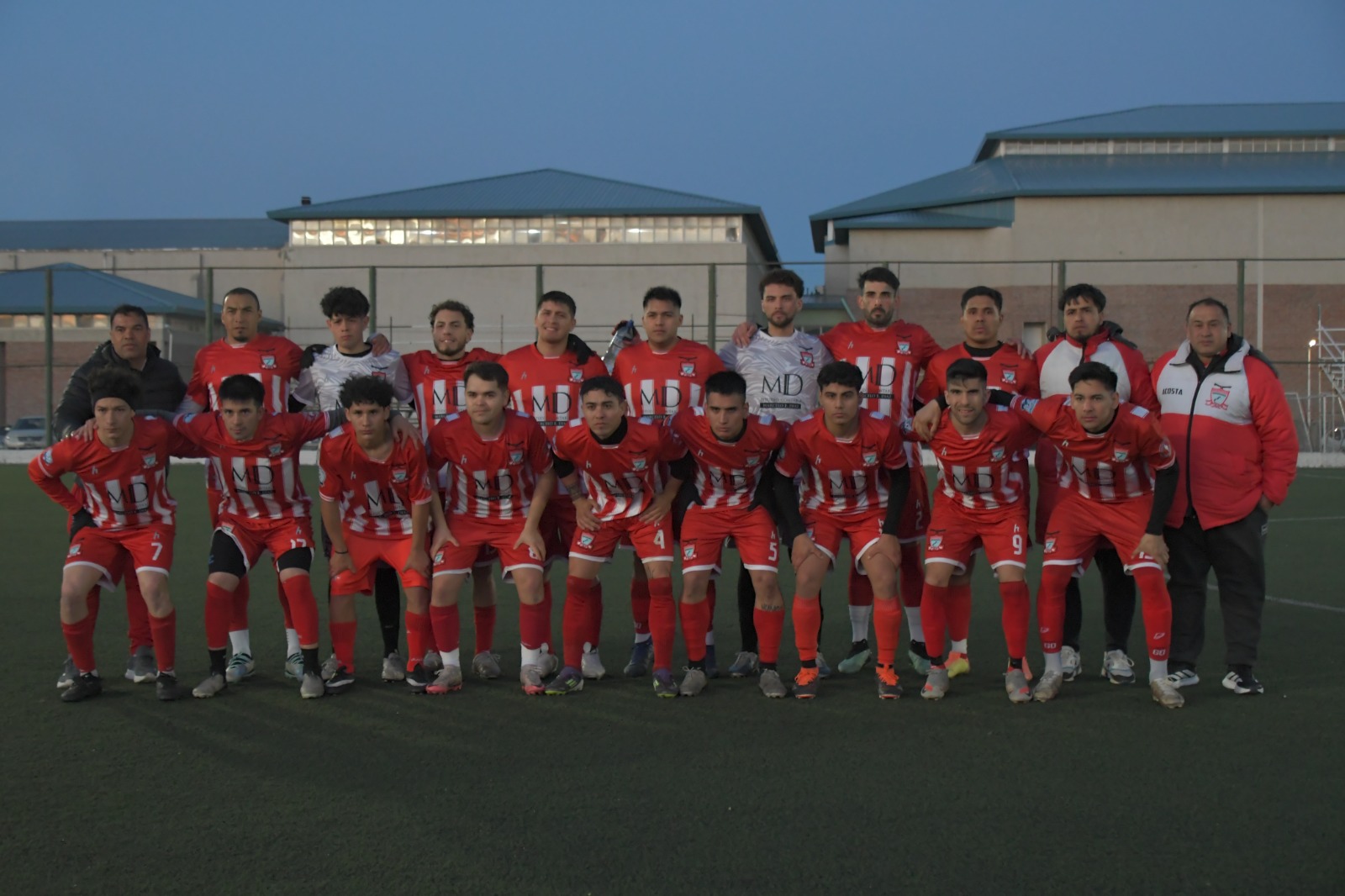  El plantel que viajó desde El Calafate.