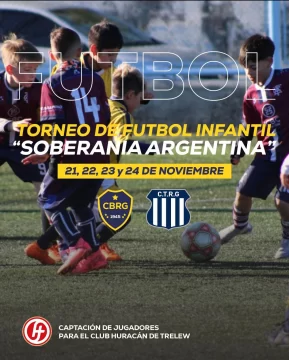 Río Gallegos recibirá el Torneo Infantil “Soberanía Argentina”, con captación de Huracán de Trelew Río Gallegos recibirá el Torneo Infantil “Soberanía Argentina”, con captación de Huracán de Trelew