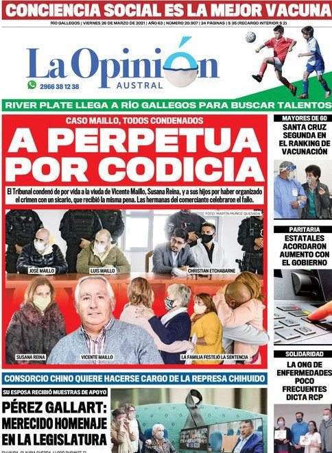  Tapa de LOA del 26 de marzo de 2021.