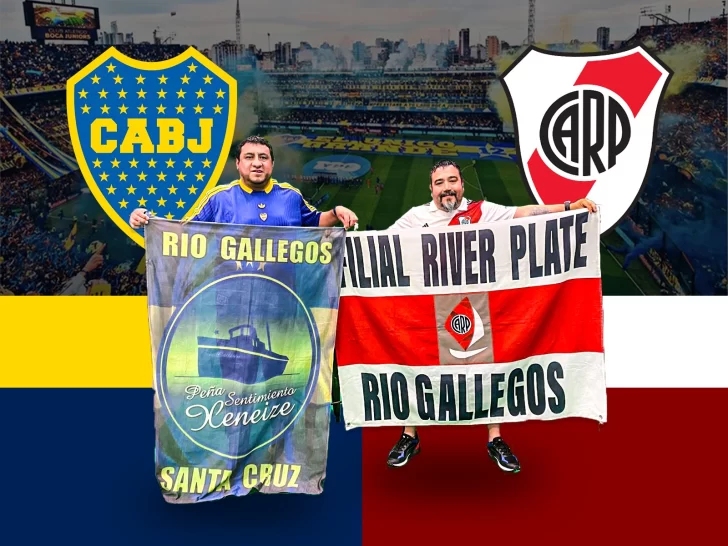 Superclásico en la Bombonera: voces de Boca y River desde Río Gallegos