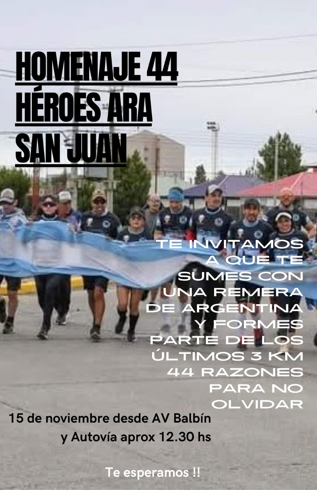 En conmemoración al ARA San Juan, realizarán ultramaratón desde El Calafate hasta Río Gallegos