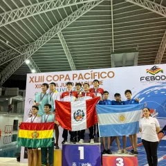 Copa Pacífico y Julio Maglione: oro en 1500 para Dana García y primera medalla para Joaquín Zuleta en Cochabamba