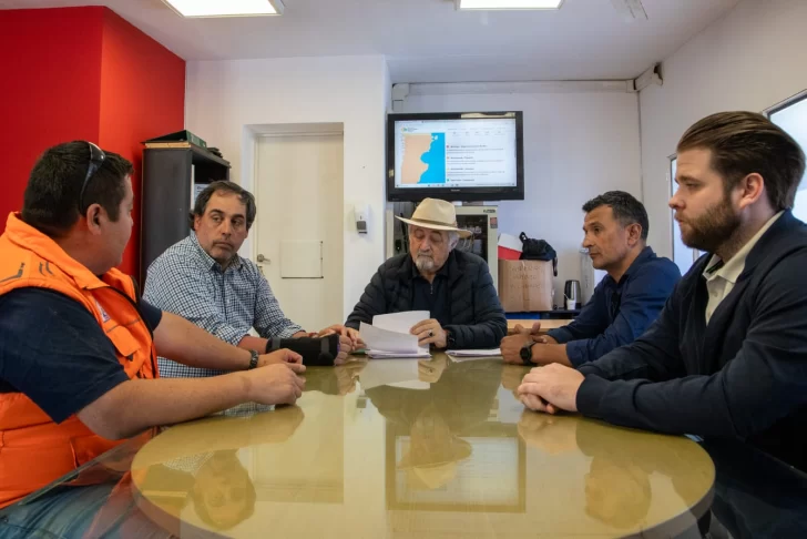 Alerta roja en Comodoro Rivadavia: Macharashvili coordinó los trabajos de Defensa Civil