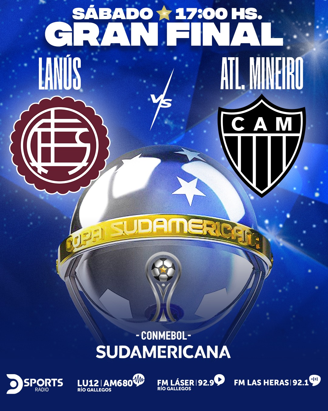 Pelota Libre, Roja Directa o XuperTV: dónde ver Lanús vs. Atlético Mineiro, por la final de la Copa Sudamericana 2025