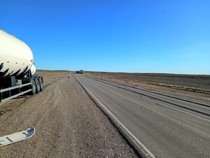  El estado de la ruta 3 en el tramo entre Tres Cerros y Fitz Roy.