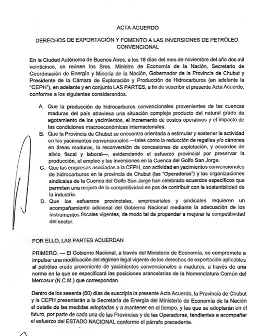 Cómo y cuándo se implementará la quita de retenciones al petróleo convencional: Un beneficio transformado en inversión