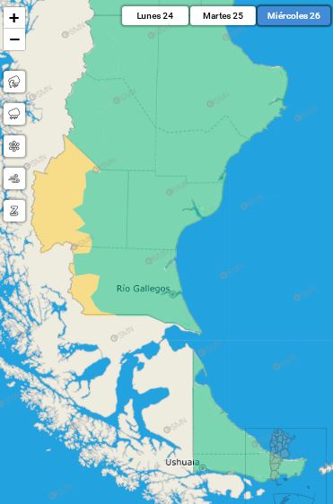 Alerta por fuertes lluvias afectará un sector de Santa Cruz este martes y miércoles