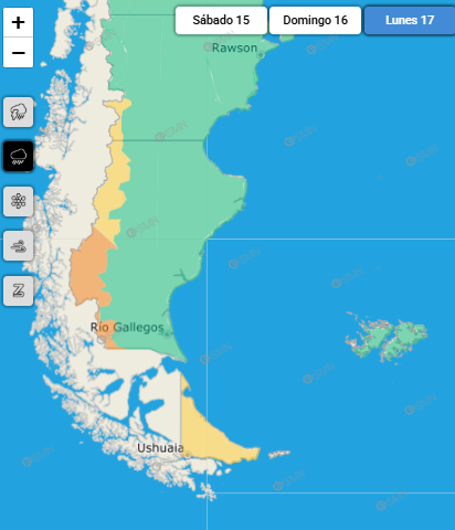 Feroz temporal en camino: ráfagas de 120 km/h y lluvias intensas ponen en alerta a Santa Cruz
