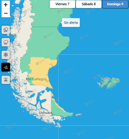 Pronostican fuertes vientos para este fin de semana en algunas zonas de Santa Cruz