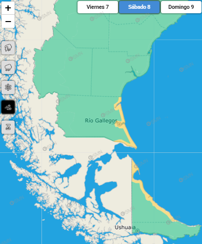 Pronostican fuertes vientos para este fin de semana en algunas zonas de Santa Cruz