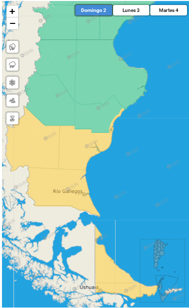 Se extiende el alerta por fuertes vientos en una parte de Santa Cruz: ¿Cuándo pararán las ráfagas en Río Gallegos?
