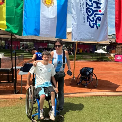 El riogalleguense Ian Davidson y Joaquín Lezama ganaron la medalla de plata en dobles en el Parapanamericano de Chile