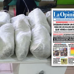 La mujer que intentó retirar 10 kilos de marihuana está detenida en su casa y la audiencia se hará esta semana