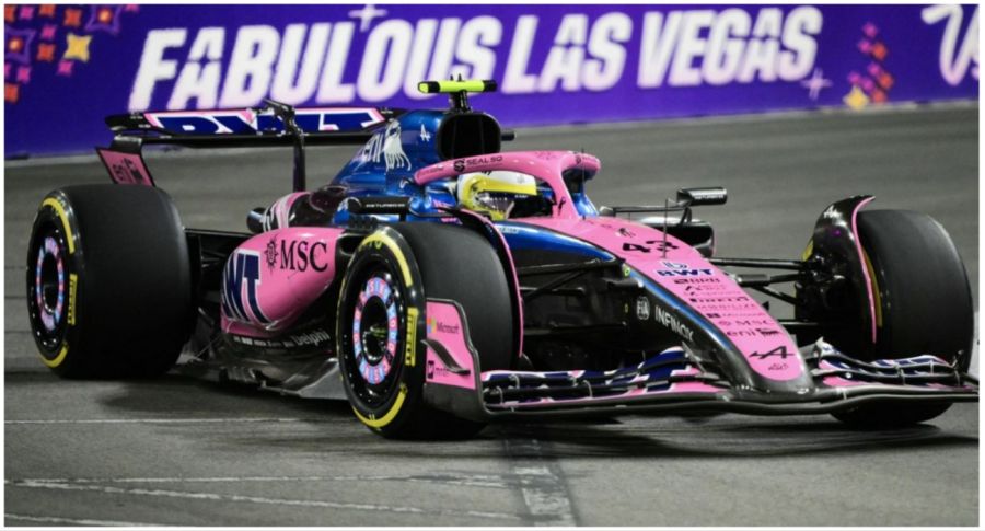  El auto de Franco Colapinto en el GP de Las Vegas.
