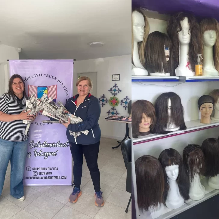 “Mechón de Amor”: más de 50 vecinos de Piedra Buena donaron cabello para “Buen Día Vida”