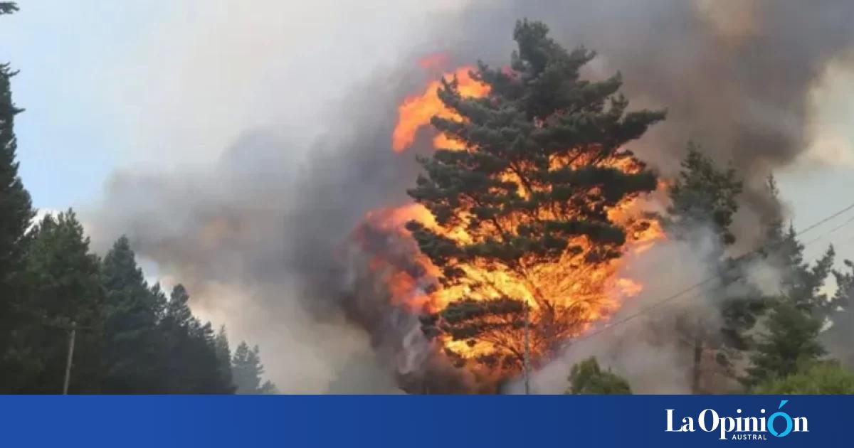 Por el avance del fuego en Chubut: cortan el tránsito en la Ruta 40 ...