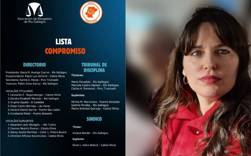  La Dra Diana Huerga ganó la elección y se transformó en la flamante presidenta electa del Colegio Público de Abogados.