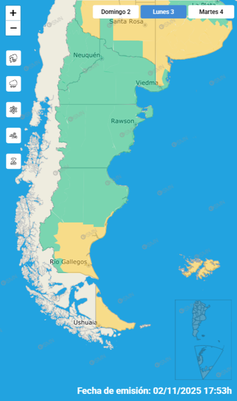 Hasta cuándo seguirá el viento en Río Gallegos: continúa el alerta amarilla por ráfagas de hasta 97 km/h