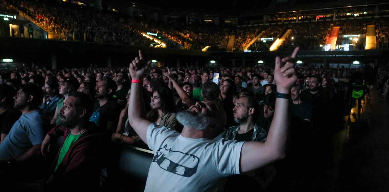  Divididos realizó la escucha de su nuevo disco en el Movistar Arena. Foto: Antonio Becerra/Clarín.