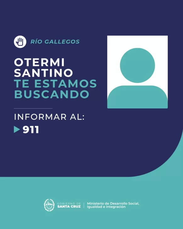 Un chico de 14 años desapareció en Río Gallegos y piden ayuda para localizarlo