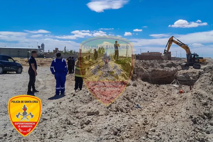  Trabajador de Obras Públicas sufrió una caída en un pozo.