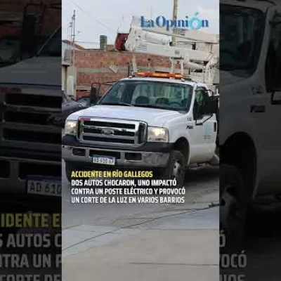 Un choque en el barrio Juan Pablo II dejó sin luz a gran parte de Río Gallegos Un choque en el barrio Juan Pablo II dejó sin luz a gran parte de Río Gallegos