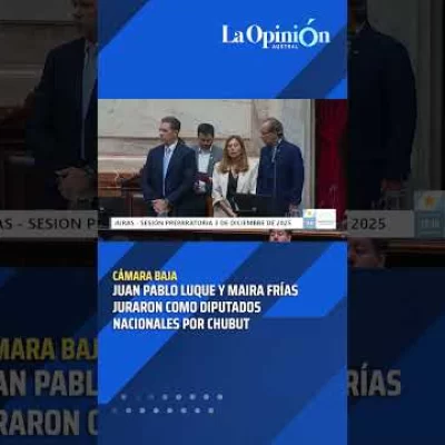Maira farias y Juan Pablo Luque juraron como diputados nacionales por Chubut Maira farias y Juan Pablo Luque juraron como diputados nacionales por Chubut