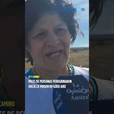 La emoción de una vecina en la peregrinación a Güer Aike: “Pedimos por Argentina y nuestra provincia La emoción de una vecina en la peregrinación a Güer Aike: “Pedimos por Argentina y nuestra provincia