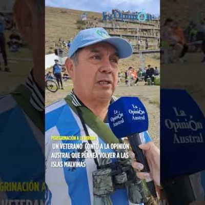 Es veterano de Malvinas y visitó a la Virgen de Güer Aike Es veterano de Malvinas y visitó a la Virgen de Güer Aike