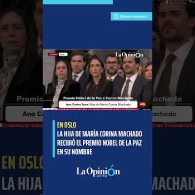 Premio Nobel de la Paz 2025: la ganadora María Corina Machado no asistirá a la ceremonia Premio Nobel de la Paz 2025: la ganadora María Corina Machado no asistirá a la ceremonia