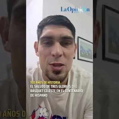 100 años de historia: el saludo de tres glorias del básquet celeste en el centenario de Hispano 100 años de historia: el saludo de tres glorias del básquet celeste en el centenario de Hispano