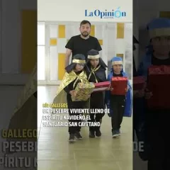 Emotivo Pesebre Viviente en Río Gallegos