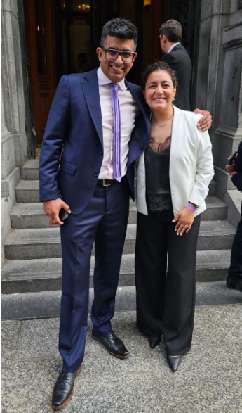  En la foto, junto al diputado nacional electo Jairo Guzmán.