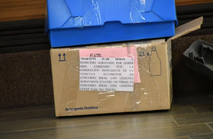  Parte de la evidencia secuestrada en la instrucción fue exhibida en el juicio. FOTO: JOSÉ SILVA/LA OPINIÓN AUSTRAL