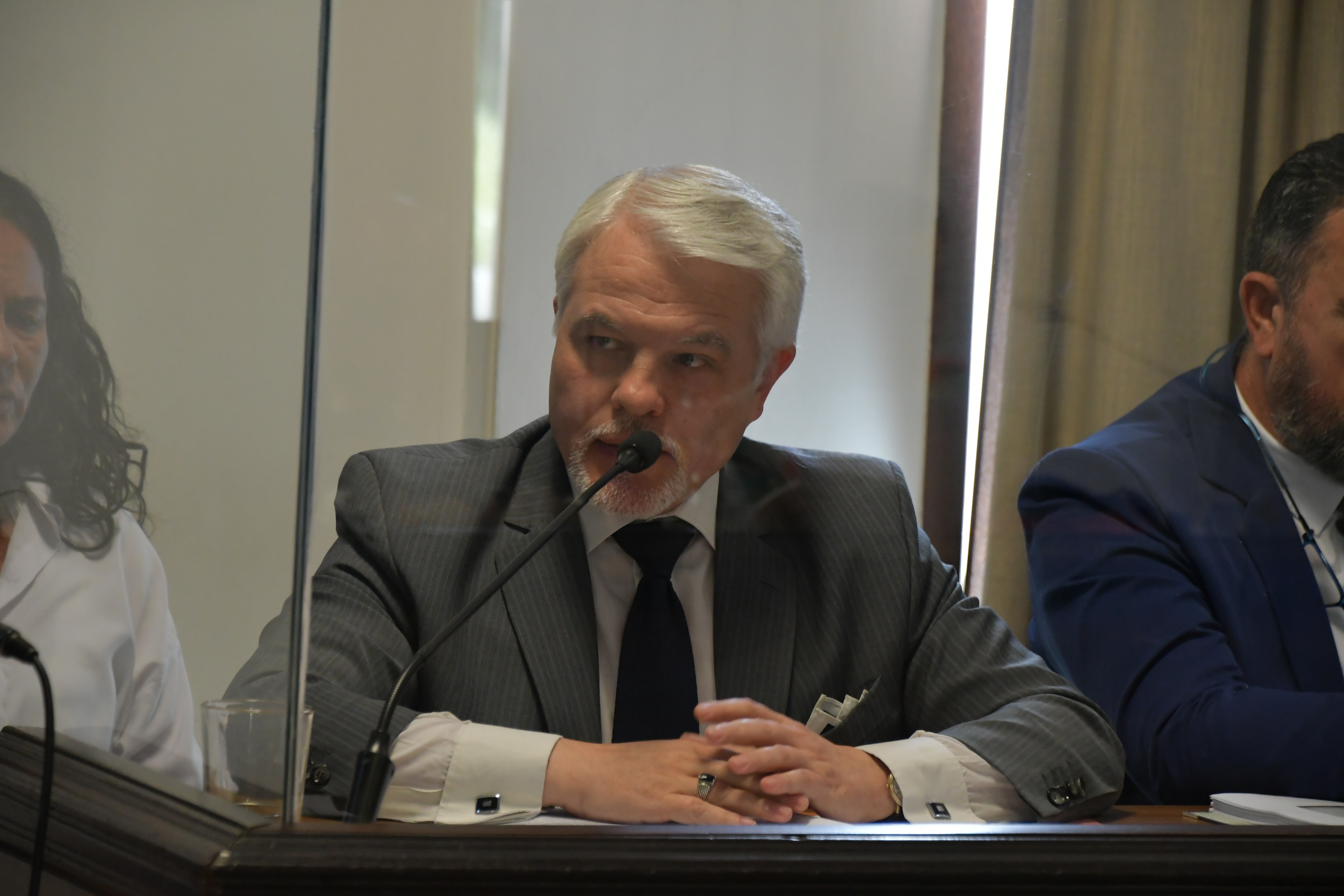  Santiago Pintos, abogado defensor de la empresa denunciada civilmente. JUAN PALACIOS/LA OPINIÓN AUSTRAL