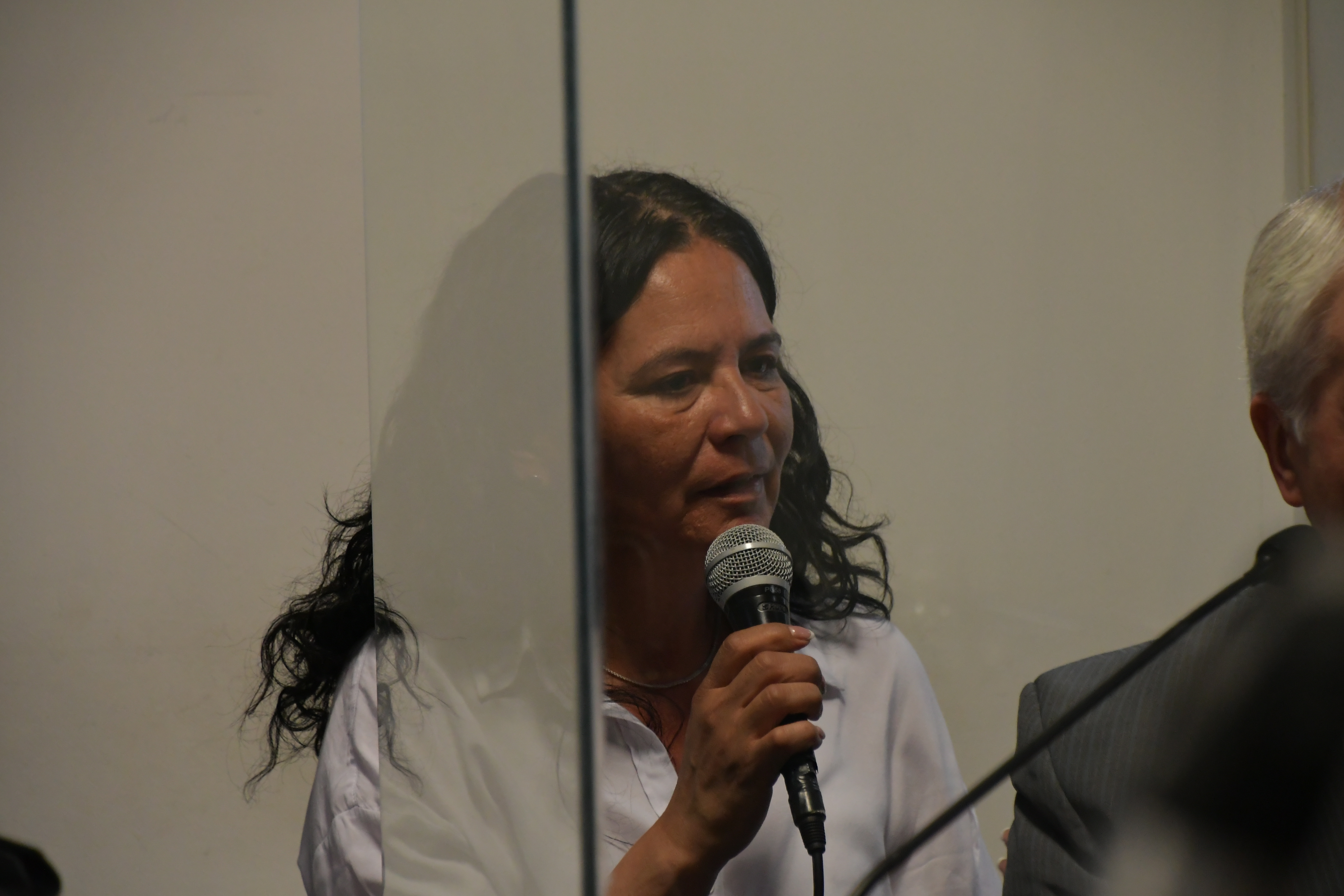  Patricia Mansilla, madre de Ivar Martens, este lunes. JUAN PALACIOS/LA OPINIÓN AUSTRAL