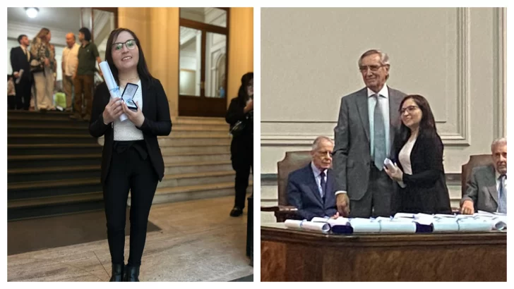 La riogalleguense Erika Bahamonde recibió el Premio “Ing. Isidoro Marín”