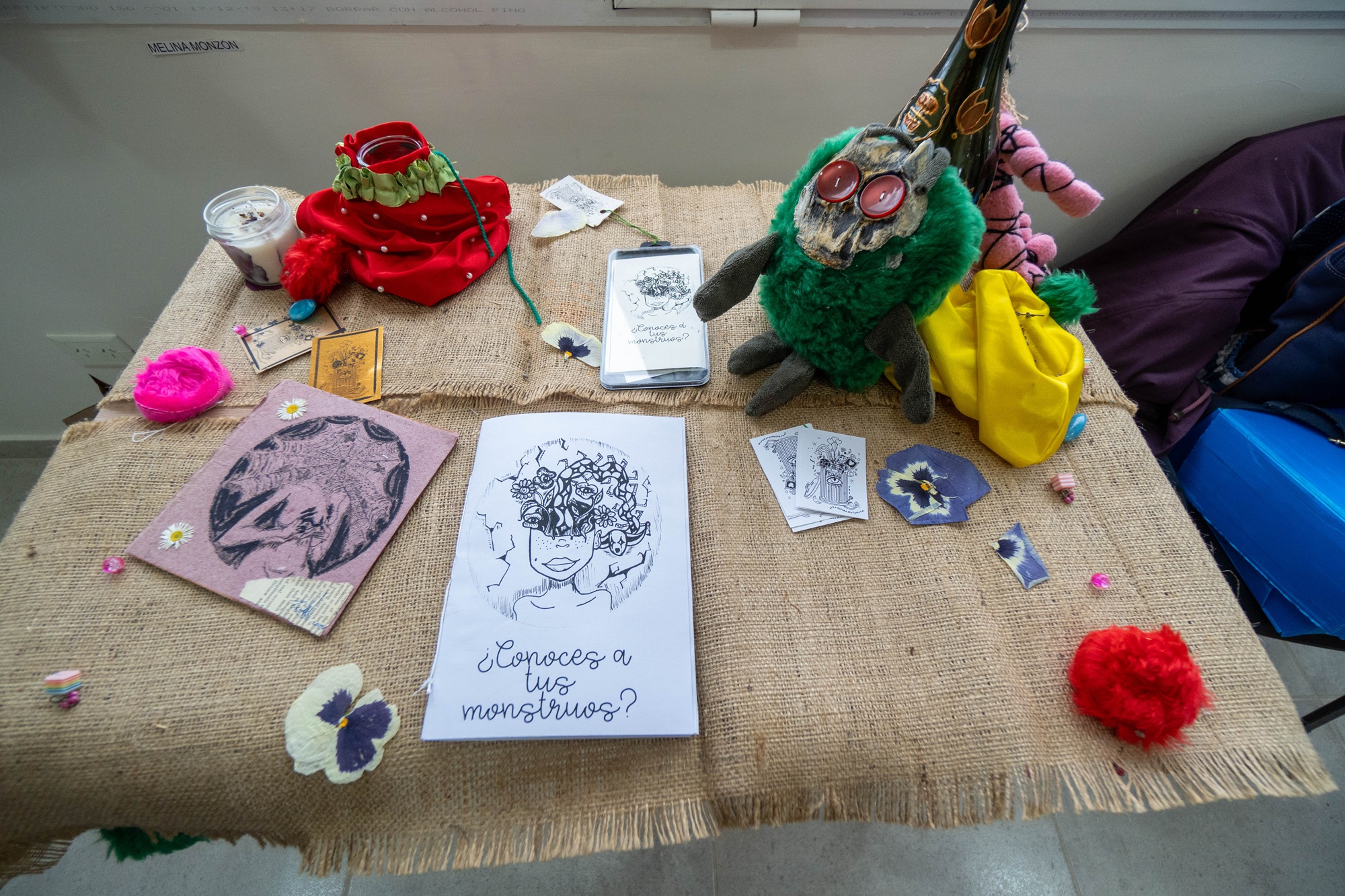  Obras de Melina Monzón. Foto: Leandro Franco/La Opinión Austral