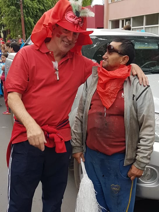  Mario con el recordado vecino Quique.