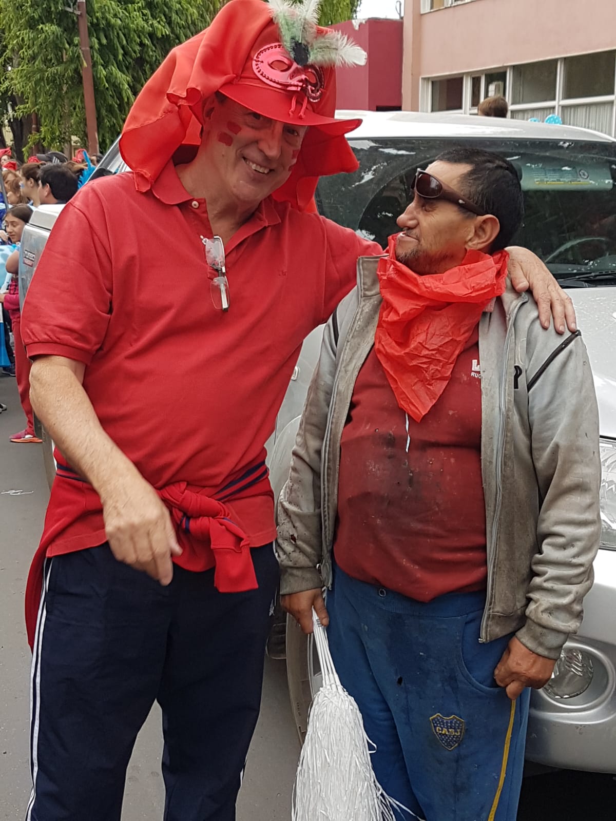  Mario con el recordado vecino Quique.