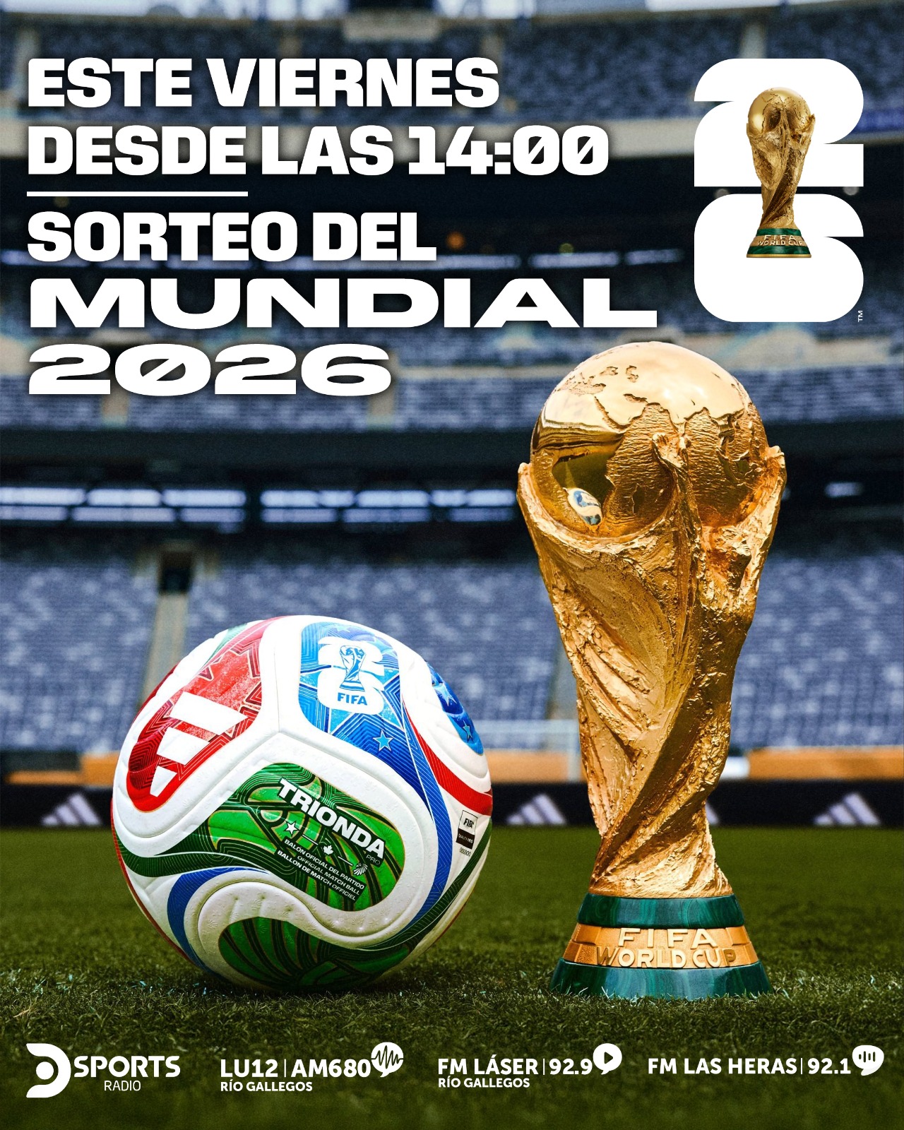 Sorteo del Mundial 2026: a qué hora y por dónde se podrá ver en Argentina