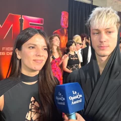 Gimena Accardi y Joaquín Cordovero presentes en los Martín Fierro de Streaming