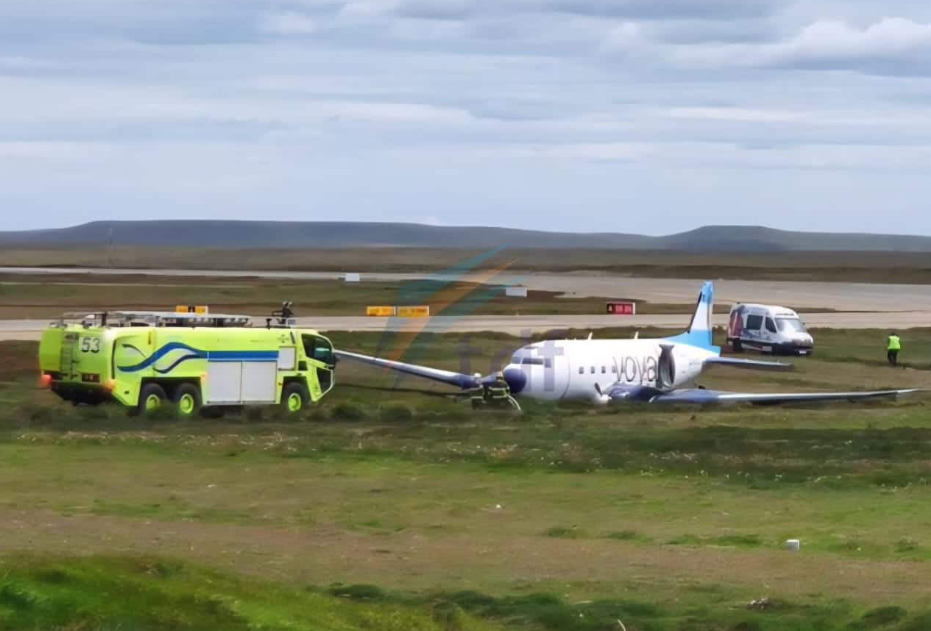 Un avión despistó al aterrizar en el Aeropuerto de Río Grande